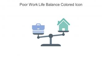 Poor Work Life Balance Colored Icon In Powerpoint Pptx Png And Editable Eps Format