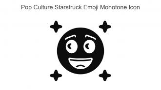 Pop Culture Starstruck Emoji Monotone Icon In Powerpoint Pptx Png And Editable Eps Format