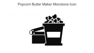 Popcorn Butter Maker Monotone Icon In Powerpoint Pptx Png And Editable Eps Format