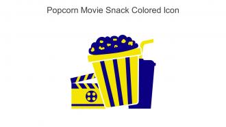 Popcorn Movie Snack Colored Icon In Powerpoint Pptx Png And Editable Eps Format