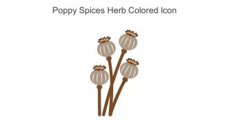 Poppy Spices Herb Colored Icon In Powerpoint Pptx Png And Editable Eps Format
