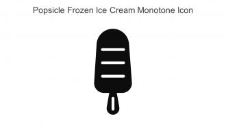 Popsicle Frozen Ice Cream Monotone Icon In Powerpoint Pptx Png And Editable Eps Format