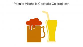 Popular Alcoholic Cocktails Colored Icon In Powerpoint Pptx Png And Editable Eps Format
