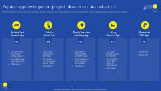 Popular App Development Project Ideas In Various Industries