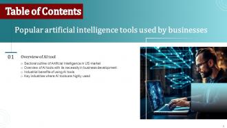 Popular Artificial Intelligence Tools Used By Businesses Powerpoint Presentation Slides AI SS V Content Ready Good