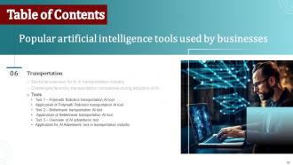 Popular Artificial Intelligence Tools Used By Businesses Powerpoint Presentation Slides AI SS V Ideas Content Ready