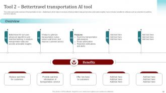Popular Artificial Intelligence Tools Used By Businesses Powerpoint Presentation Slides AI SS V Best Content Ready