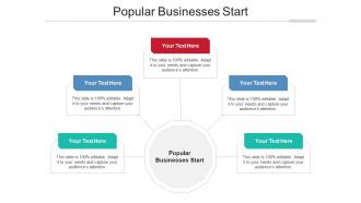 Popular Businesses Start Ppt Powerpoint Presentation File Brochure Cpb