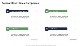 Popular Direct Sales Companies In Powerpoint And Google Slides Cpb