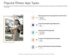Popular Fitness App Types Health And Fitness Clubs Industry Ppt Themes