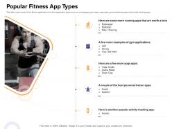 Popular Fitness App Types Icon Vector How Enter Health Fitness Club Market Ppt Layouts Graphics Download