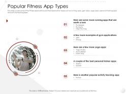 Popular fitness app types market entry strategy gym health fitness clubs industry ppt information
