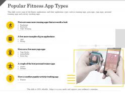 Popular Fitness App Types Ppt Powerpoint Presentation Pictures Templates