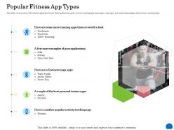 Popular fitness app types ppt powerpoint presentation portfolio examples