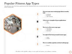 Popular Fitness App Types Wellness Industry Overview Ppt Layouts Smartart