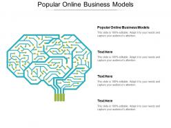Popular online business models ppt powerpoint presentation icon microsoft cpb