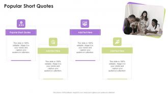 Popular Short Quotes In Powerpoint And Google Slides Cpb