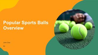 Popular Sports Balls Overview PPT Mockup AT