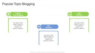 Popular Topic Blogging In Powerpoint And Google Slides Cpb