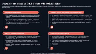 Popular Use Cases Of NLP Across Education Gettings Started With Natural Language AI SS V