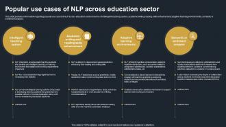 Popular Use Cases Of NLP Across Education Sector Decoding Natural Language AI SS V