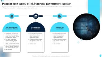 Popular Use Cases Of NLP Across Government Power Of Natural Language Processing AI SS V