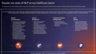 Popular Use Cases Of NLP Across Healthcare Sector Comprehensive Tutorial About AI SS V