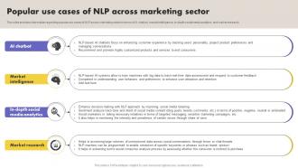 Popular Use Cases Of NLP Across Marketing Sector What Is NLP And How It Works AI SS V