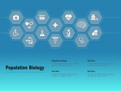 Population biology ppt powerpoint presentation summary master slide