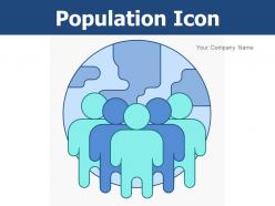 Population Icon Demographic Segregation Arrow Graph Displaying