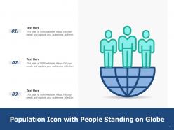 Population Icon Demographic Segregation Arrow Graph Displaying