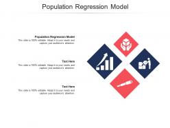 Population regression model ppt powerpoint presentation icon vector cpb