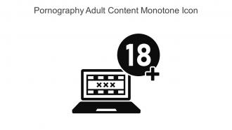 Pornography Adult Content Monotone Icon In Powerpoint Pptx Png And Editable Eps Format
