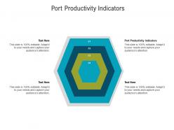 Port productivity indicators ppt powerpoint presentation file format ideas cpb