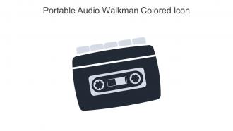 Portable Audio Walkman Colored Icon In Powerpoint Pptx Png And Editable Eps Format