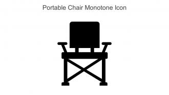 Portable Chair Monotone Icon In Powerpoint Pptx Png And Editable Eps Format