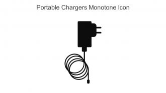Portable Chargers Monotone Icon In Powerpoint Pptx Png And Editable Eps Format