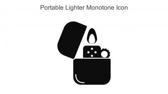Portable Lighter Monotone Icon In Powerpoint Pptx Png And Editable Eps Format