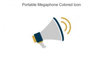 Portable Megaphone Colored Icon In Powerpoint Pptx Png And Editable Eps Format