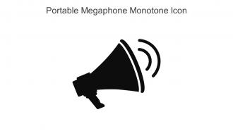 Portable Megaphone Monotone Icon In Powerpoint Pptx Png And Editable Eps Format