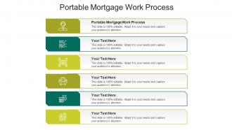 Portable mortgage work process ppt powerpoint presentation pictures cpb