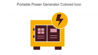Portable Power Generator Colored Icon In Powerpoint Pptx Png And Editable Eps Format