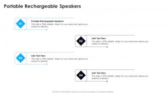 Portable Rechargeable Speakers In Powerpoint And Google Slides Cpb