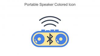 Portable Speaker Colored Icon In Powerpoint Pptx Png And Editable Eps Format