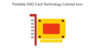 Portable SSD Card Technology Colored Icon In Powerpoint Pptx Png And Editable Eps Format