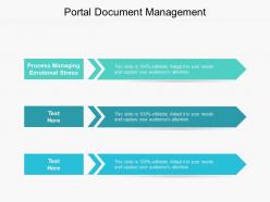 Portal document management ppt powerpoint presentation summary outfit cpb
