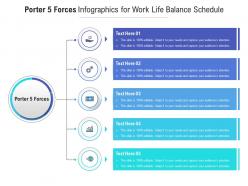 Porter 5 forces for work life balance schedule infographic template