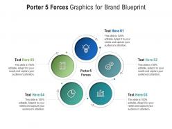 Porter 5 forces graphics for brand blueprint infographic template
