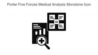 Porter Five Forces Medical Analysis Monotone Icon In Powerpoint Pptx Png And Editable Eps Format