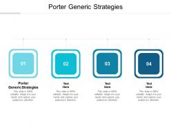 Porter generic strategies ppt powerpoint presentation show background image cpb